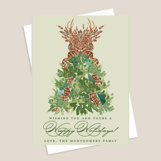 Pheasant Holiday Tree Card