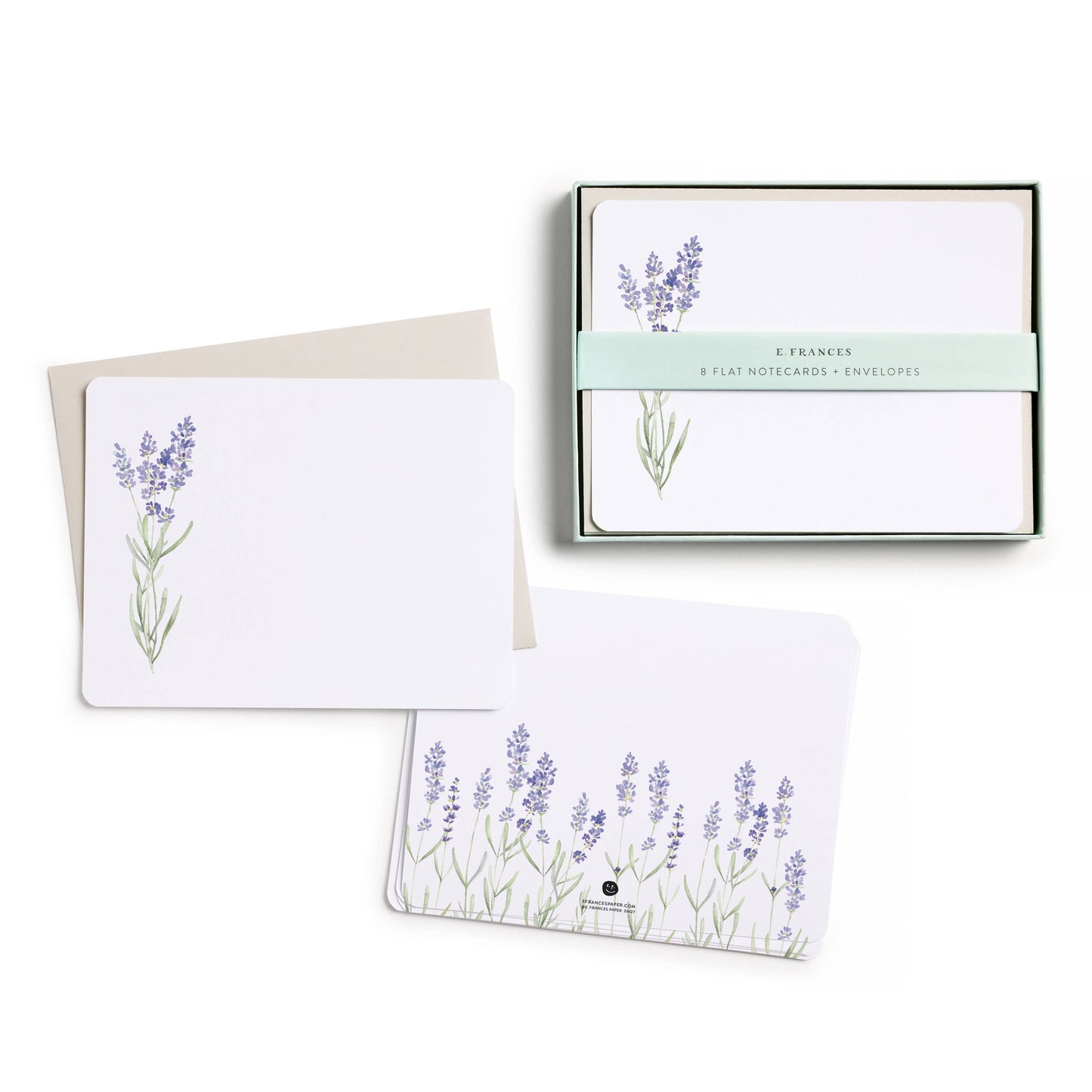 Lavender Flat Notes | Boxed Notecards Stationery