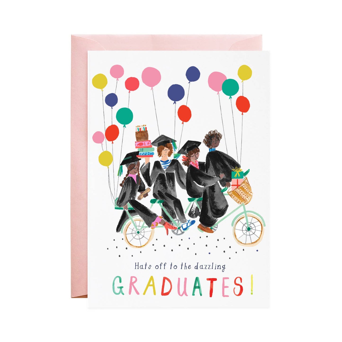 Grad's Bike Path - Graduation Greeting Card