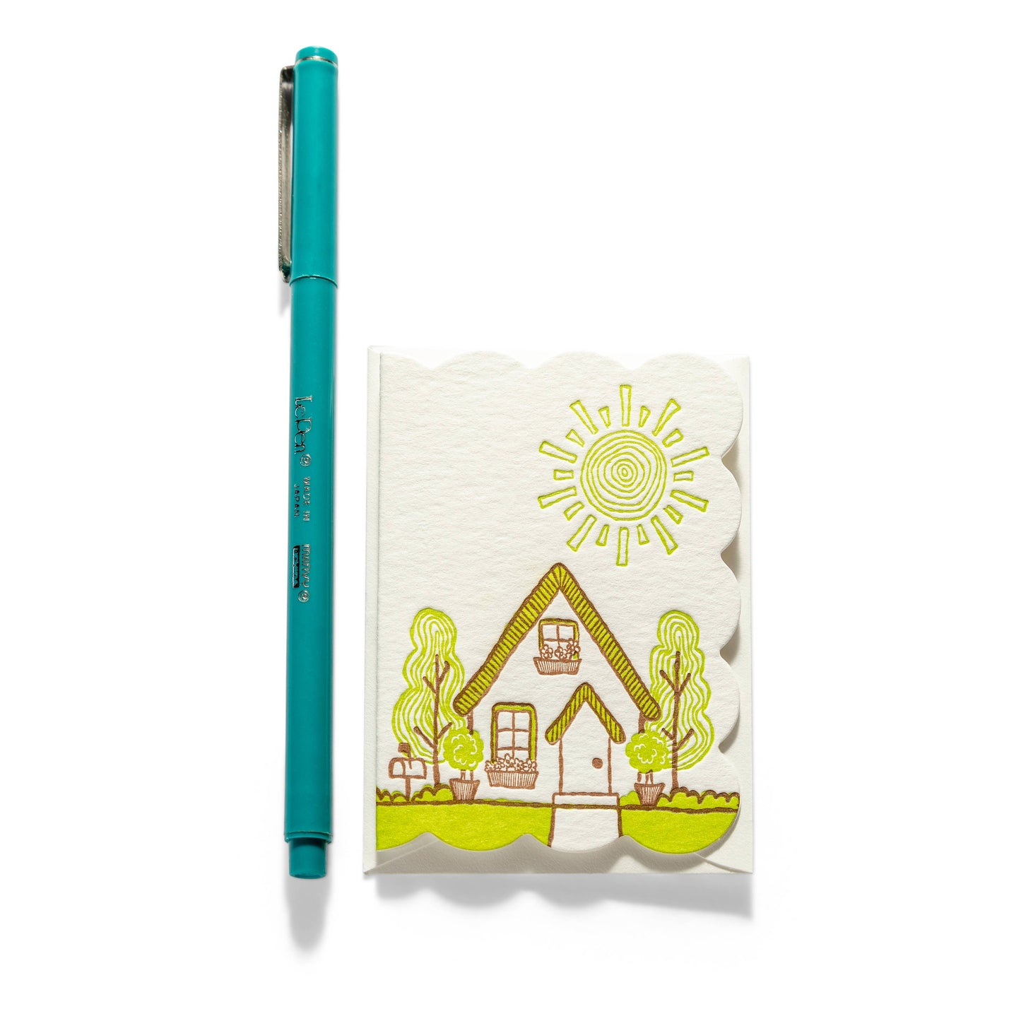 House | Mini Letterpress Enclosure Card