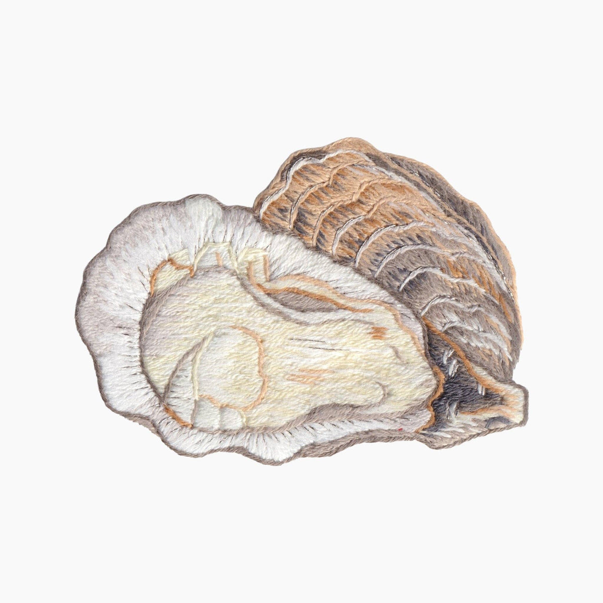 Oyster Hemstitched Towel