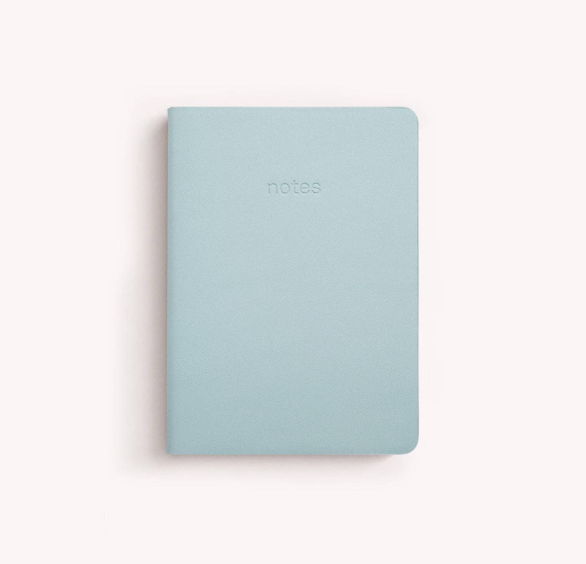 Gry Mattr by Joe Mimran - A6 Vegan Leather Notebook - Sky