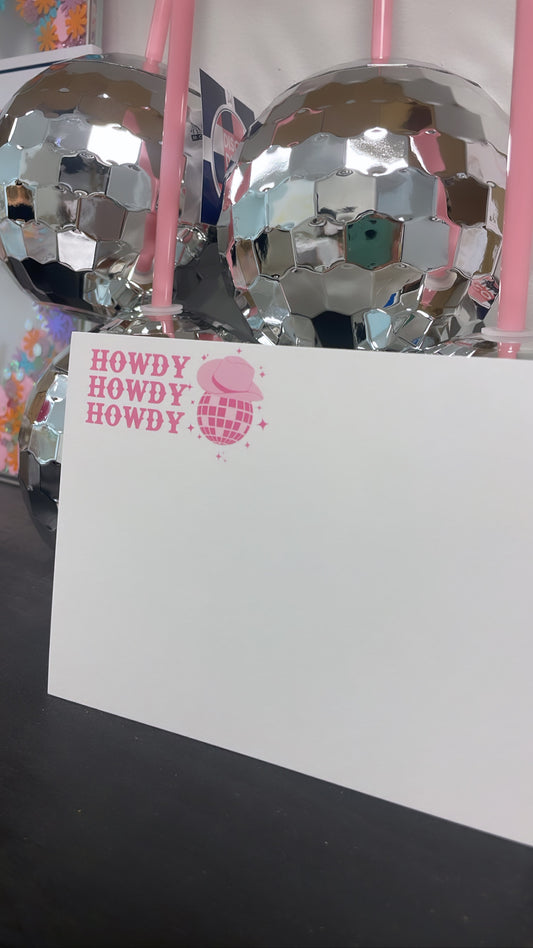 Howdy stationery