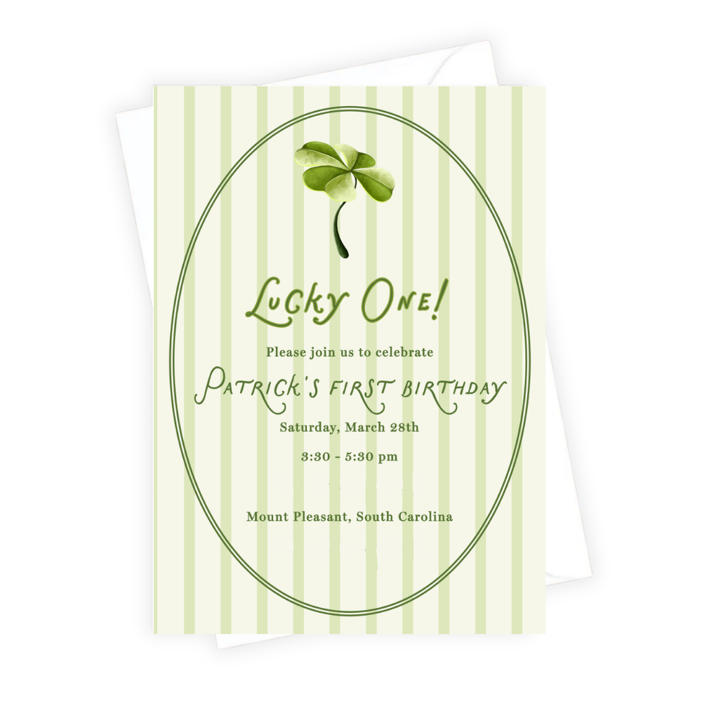 Lucky You Birthday Invitation