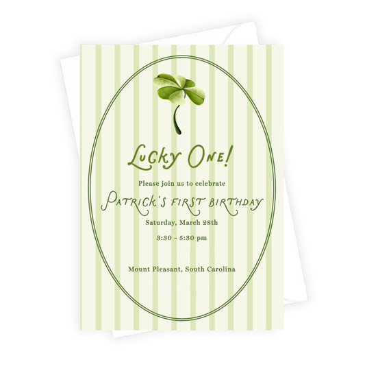 Lucky You Birthday Invitation