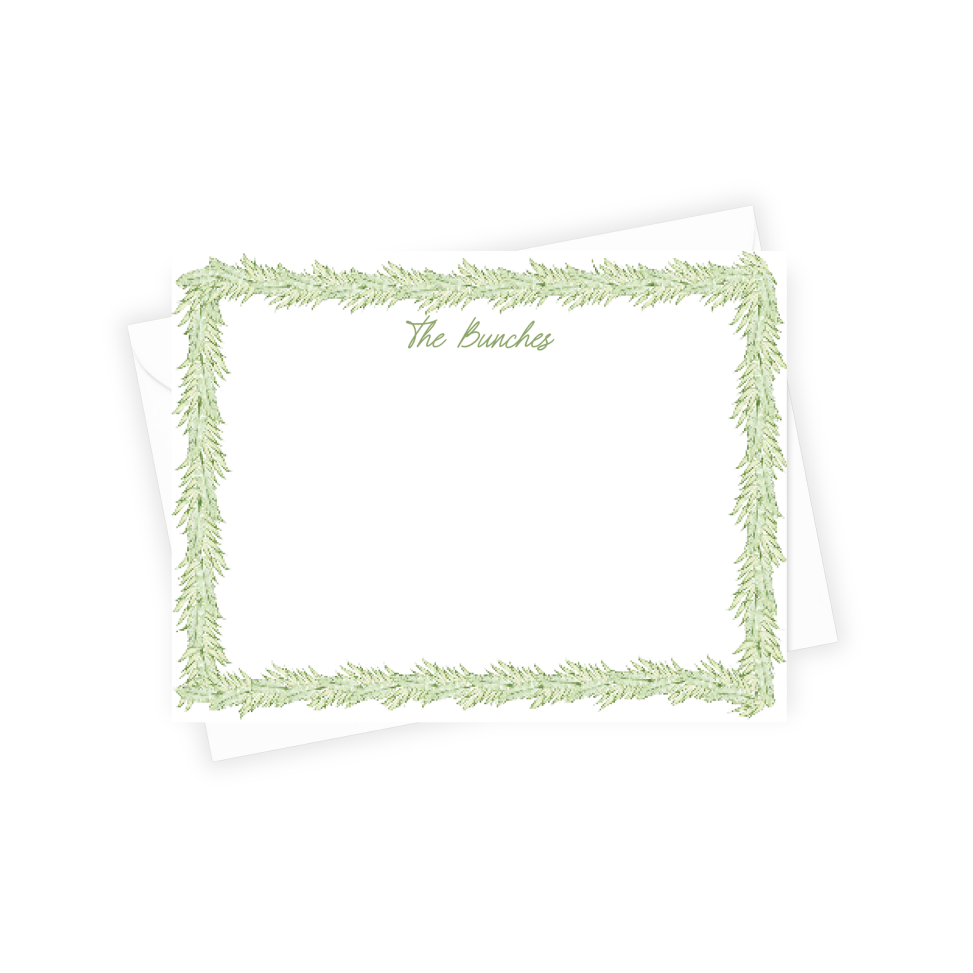 vine border stationery