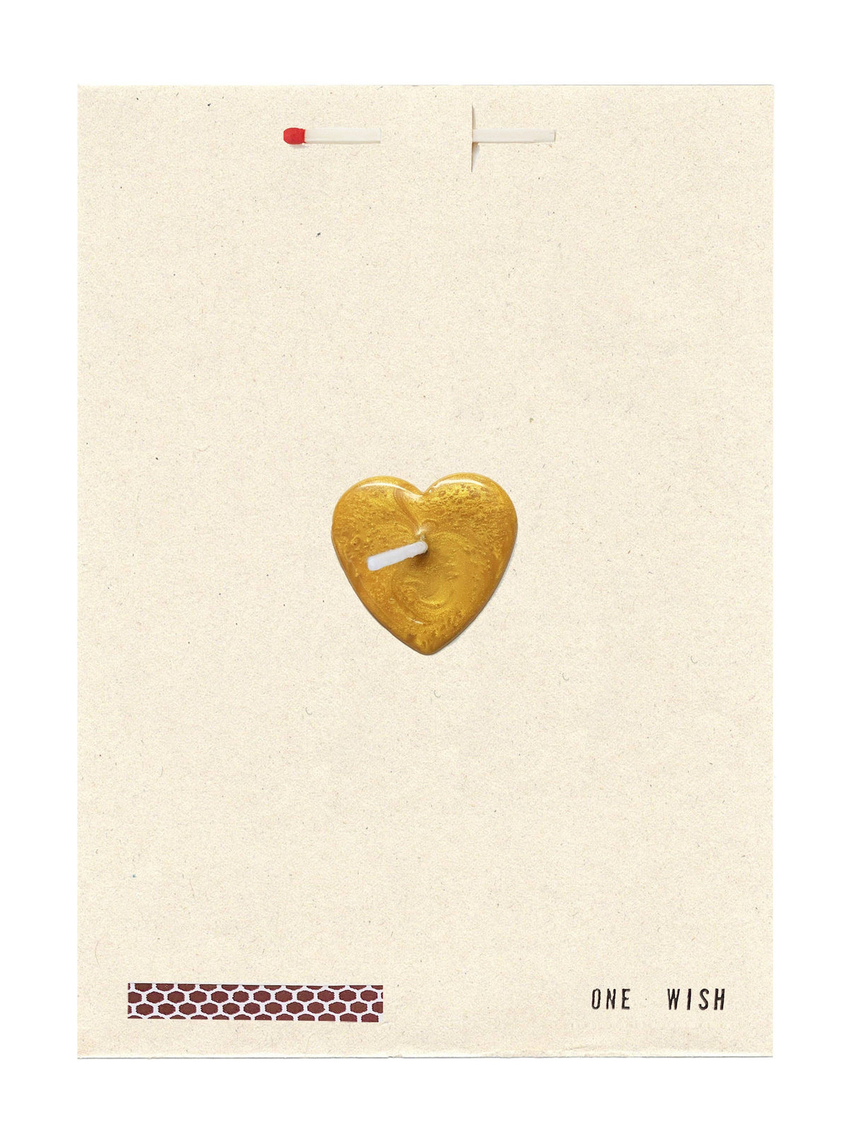 Wish Cards - Gold Heart