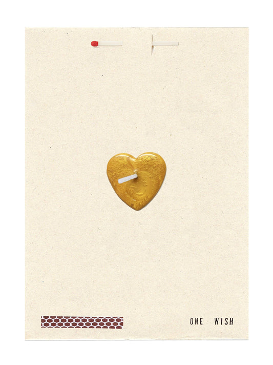 Wish Cards - Gold Heart