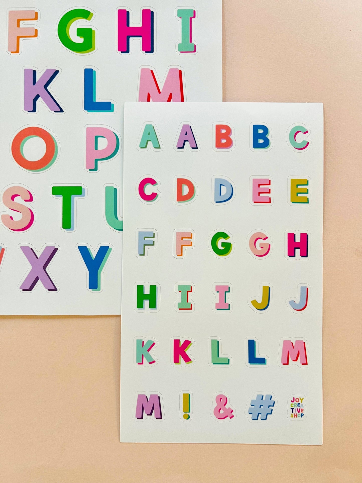 Joy Creative Shop - Mini Vinyl Alphabet Stickers