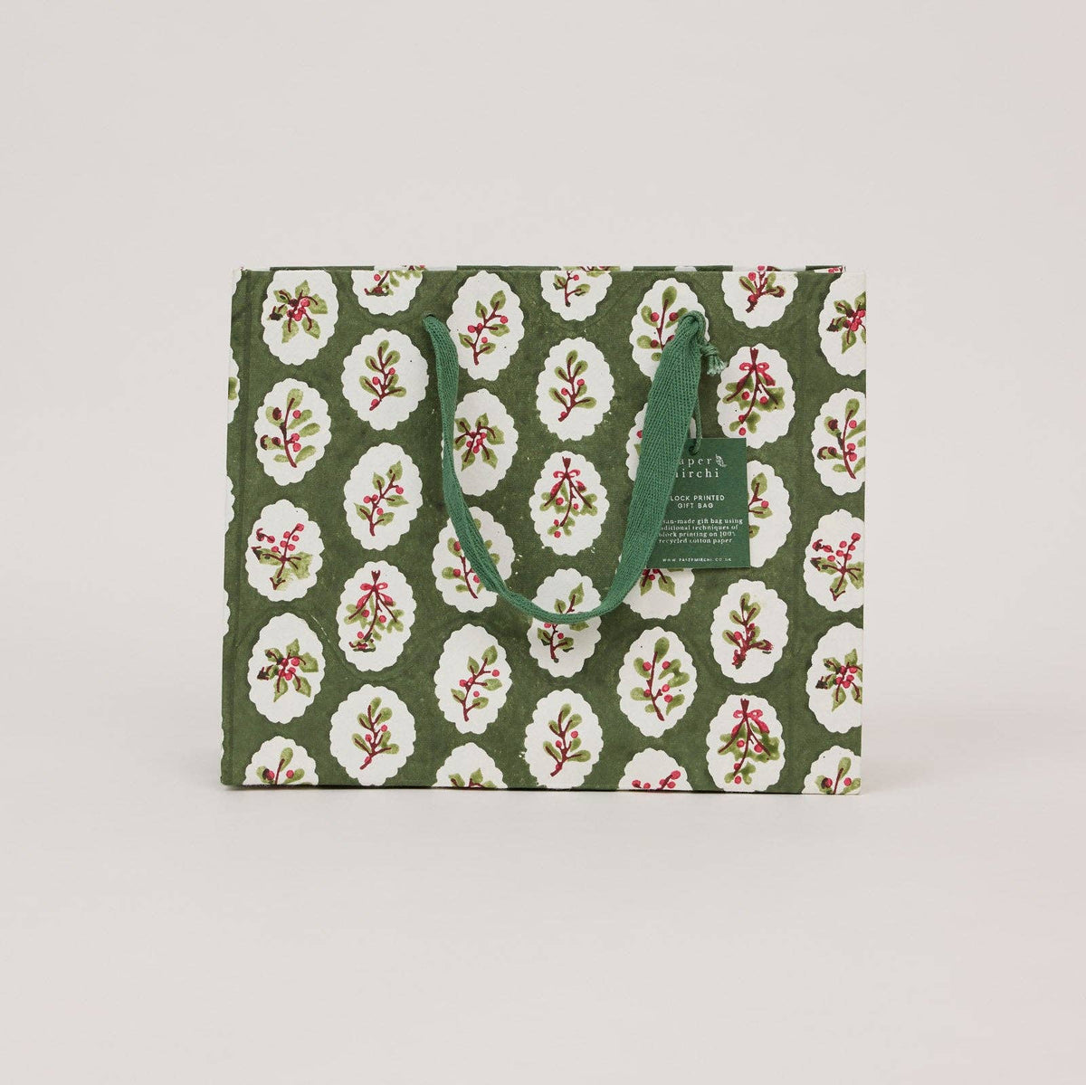 Holly Green Gift Bag