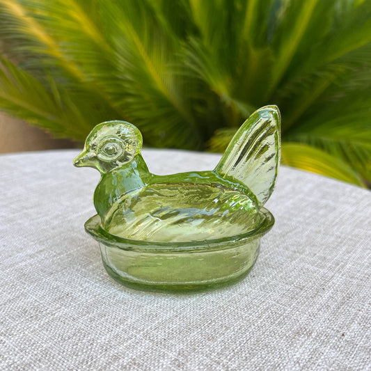 Nesting Hen Bowl - EUCALYPTUS | Hand Blown Glass