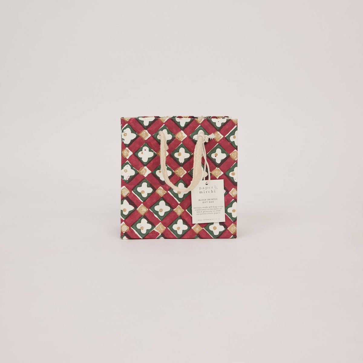 Traditional Christmas Gift Bags - Small
