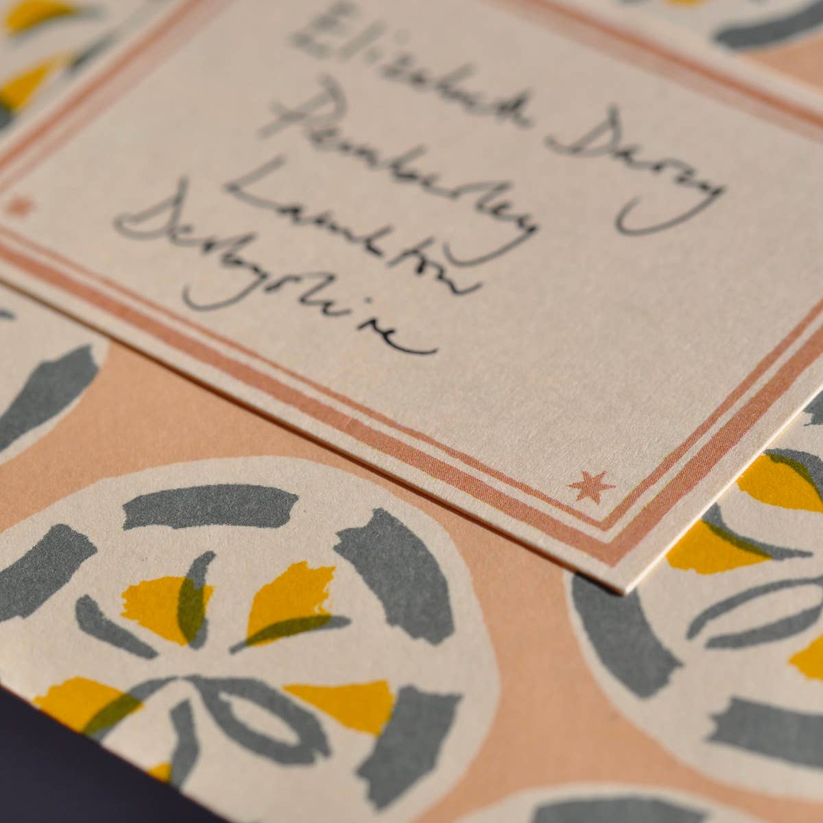 Cambridge Imprint - Packet of Ten Patterned Envelopes Charleston Roundel