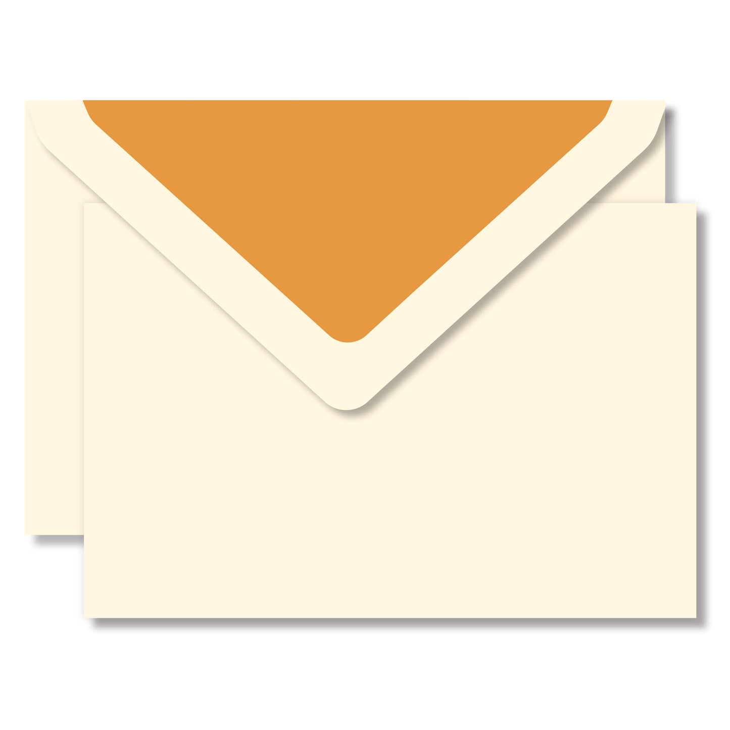 Laid Note Card Box Cream Laid/ Lining Navy Blue