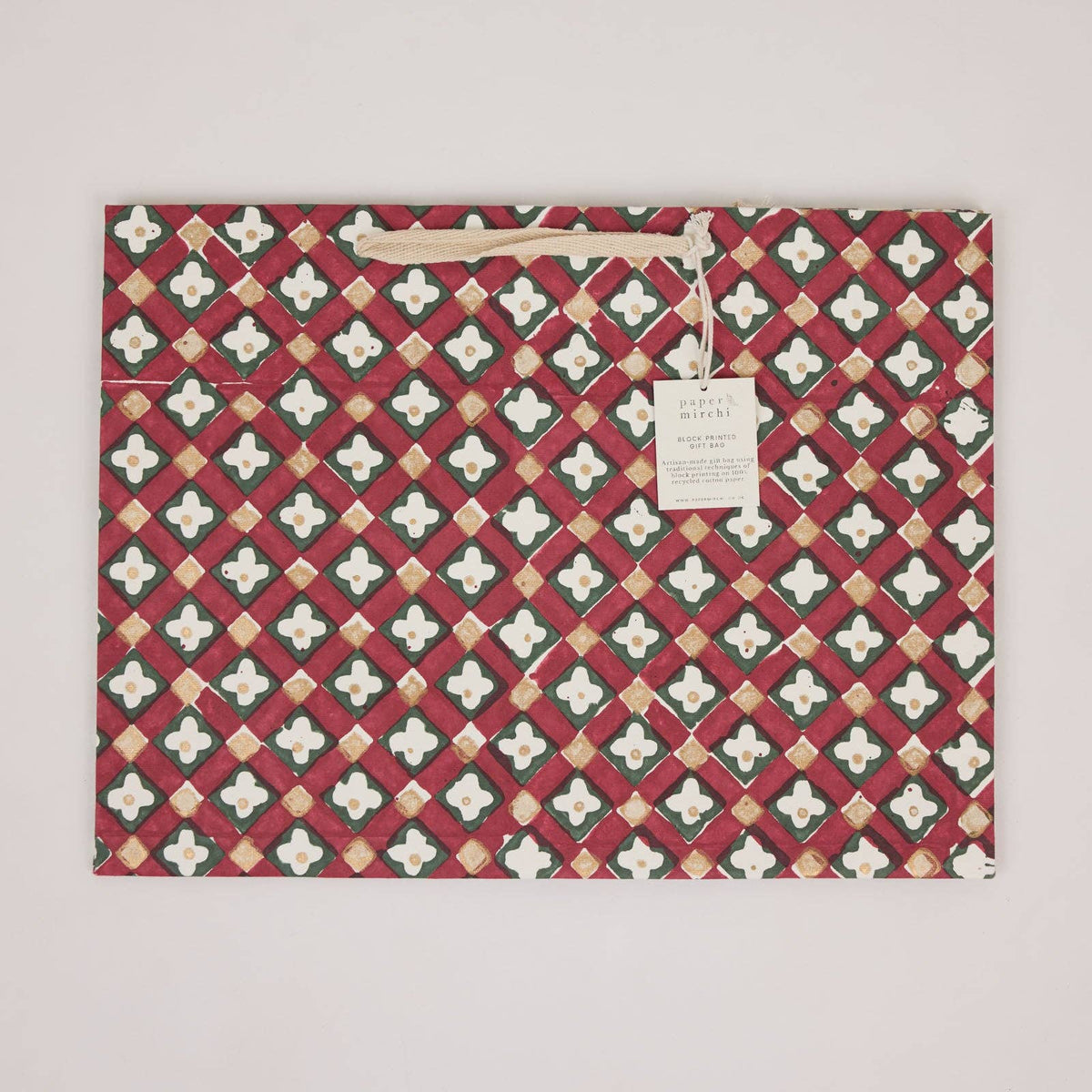Traditional Christmas Gift Bags - Large