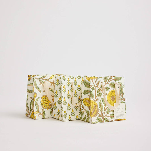 Sunshine Small Hand Block Printed Gift Bag