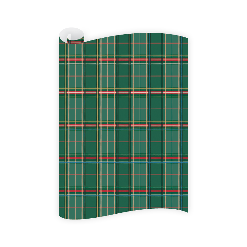 Equestrian Plaid Wrapping Paper Roll