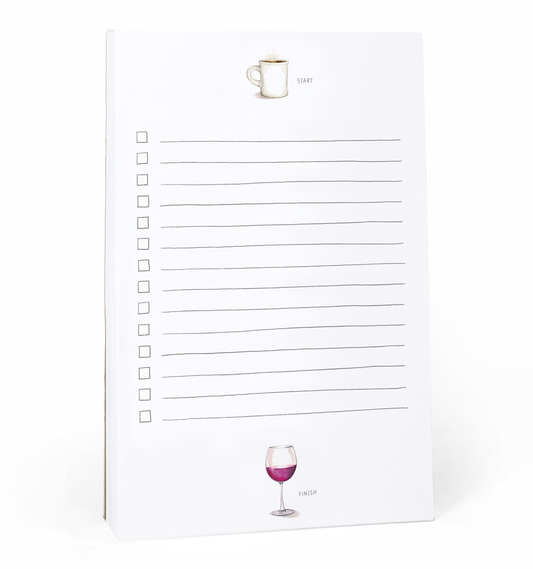 Start & Finish Lined Notepad