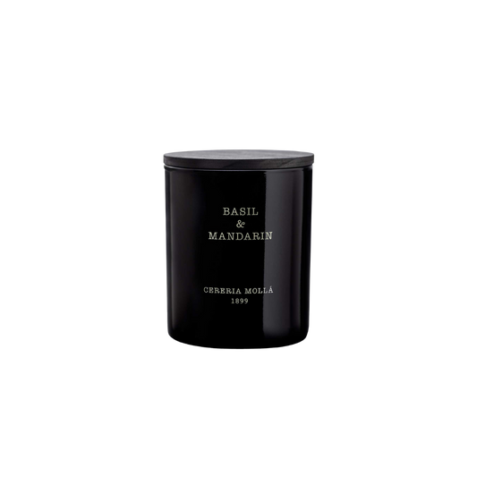 Basil & Mandarín Black 8oz Classic  Candle