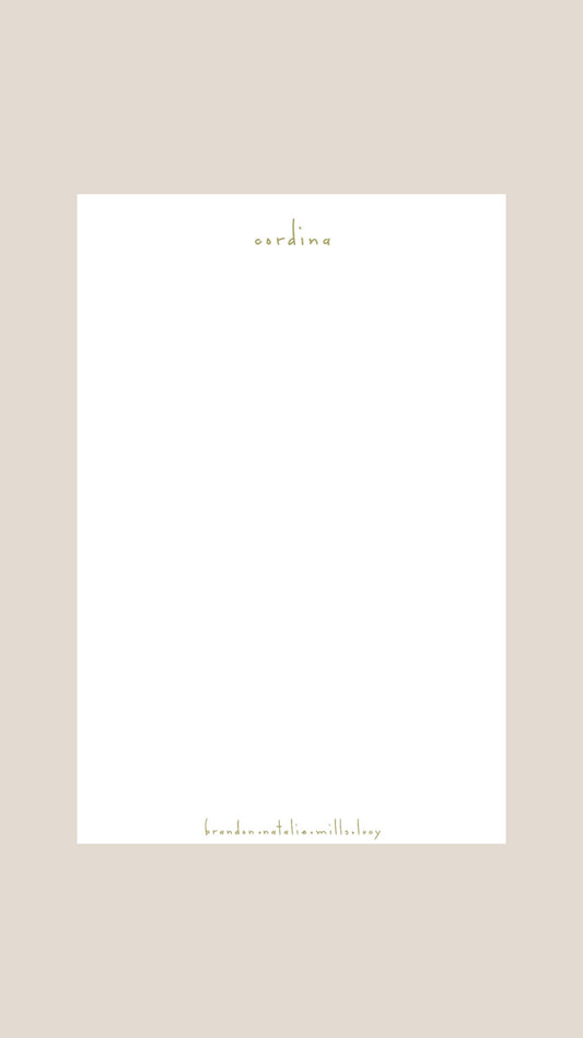 Natalie Notepad