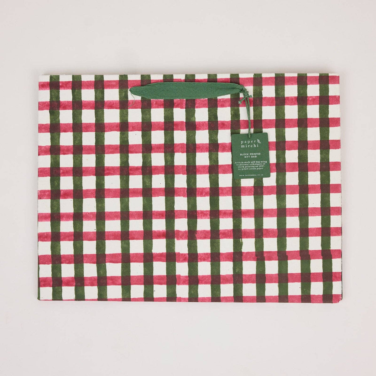 Holly Green Gift Bags - Large