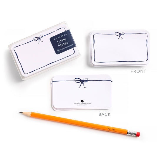 E. Frances Paper - Navy Bow Little Notes®