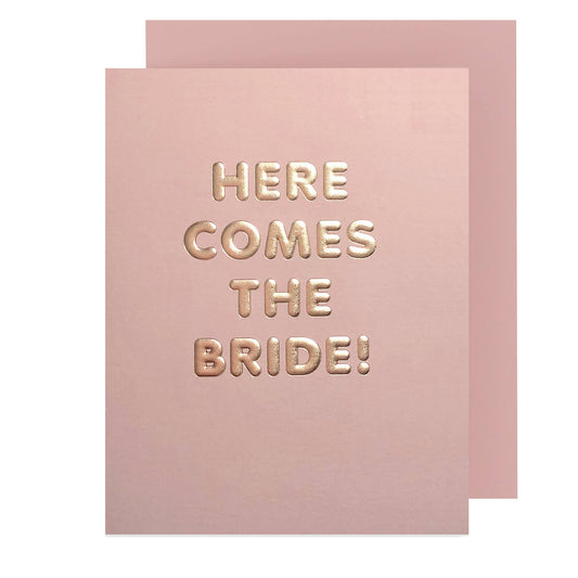 The Social Type - Here Comes the Bride Wedding Card