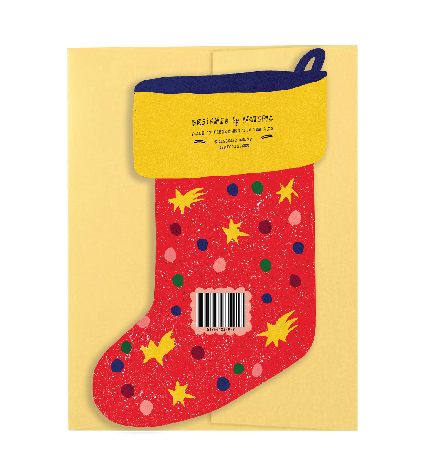 Angel Stocking - Die Cut Card