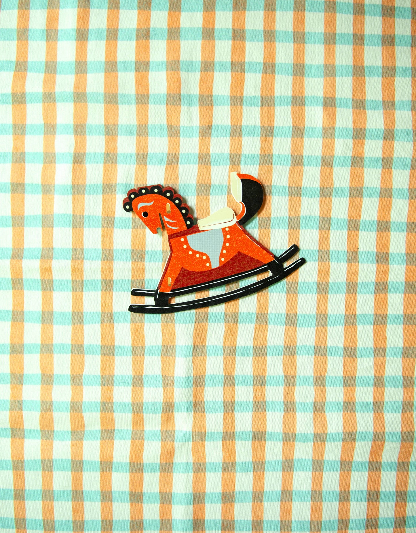 Isatopia - Rocking Horse - Die Cut Card