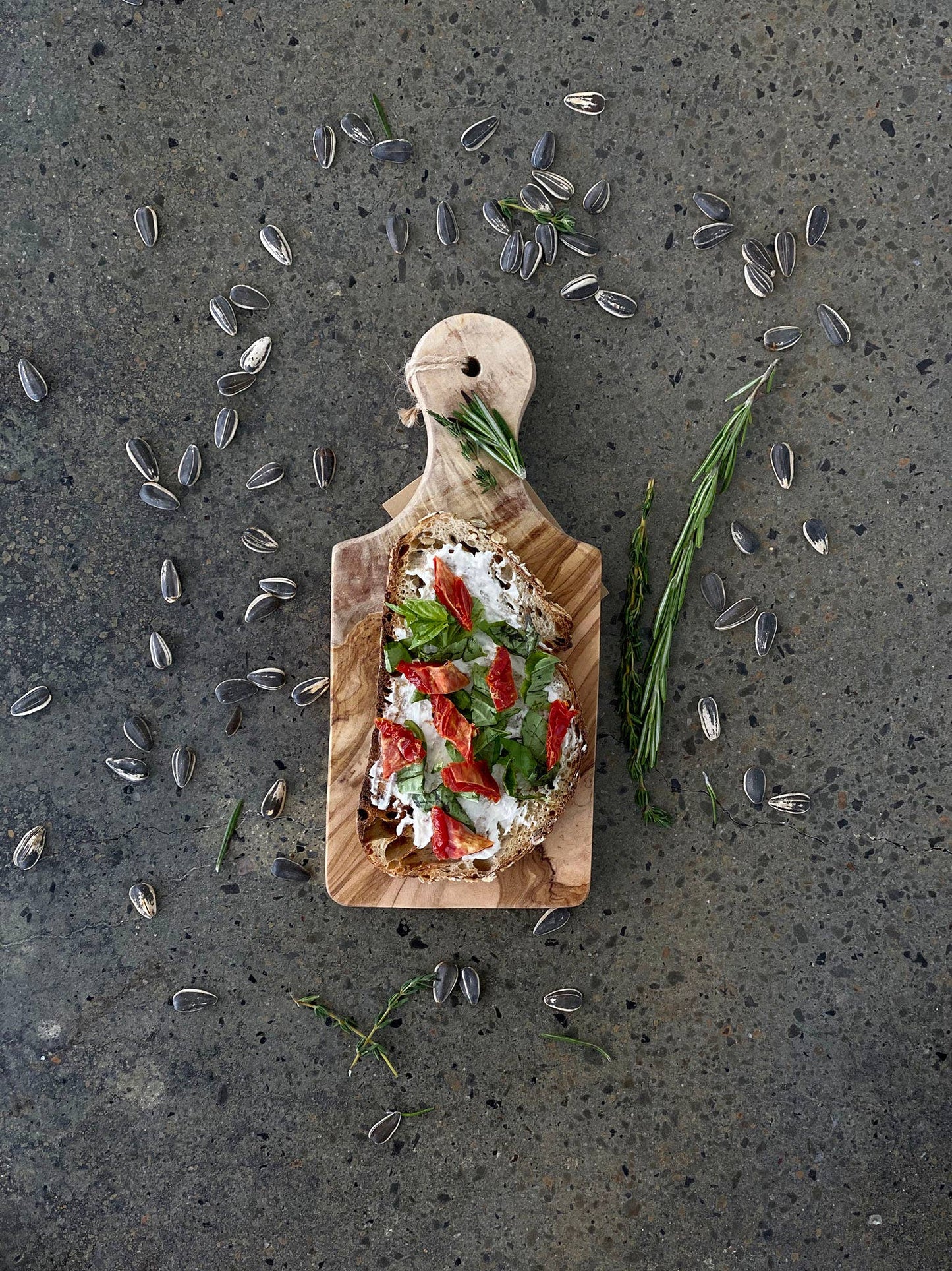 Olive Wood Rustic Small cutting Board 8"