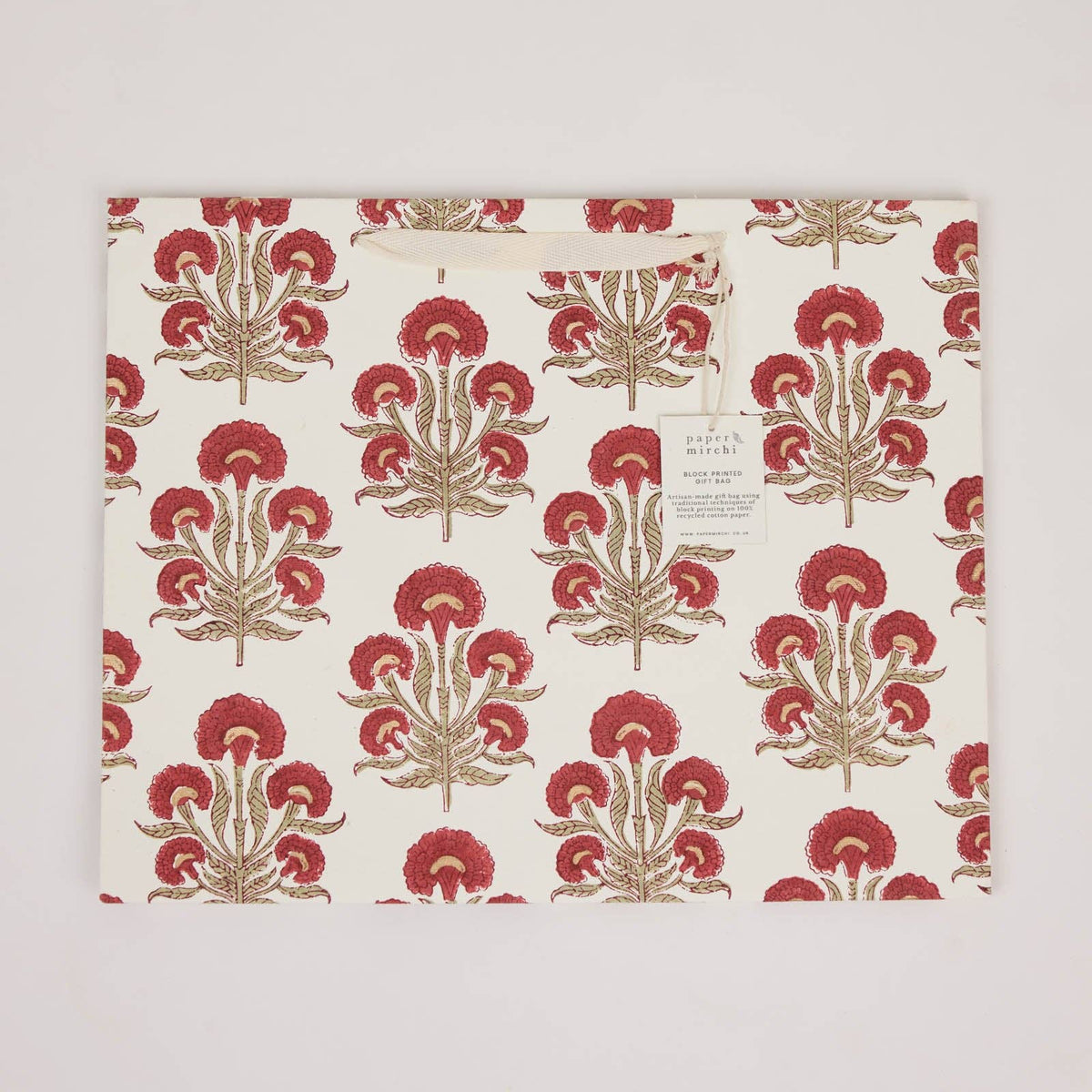 Winter Red Gift Bags - Large