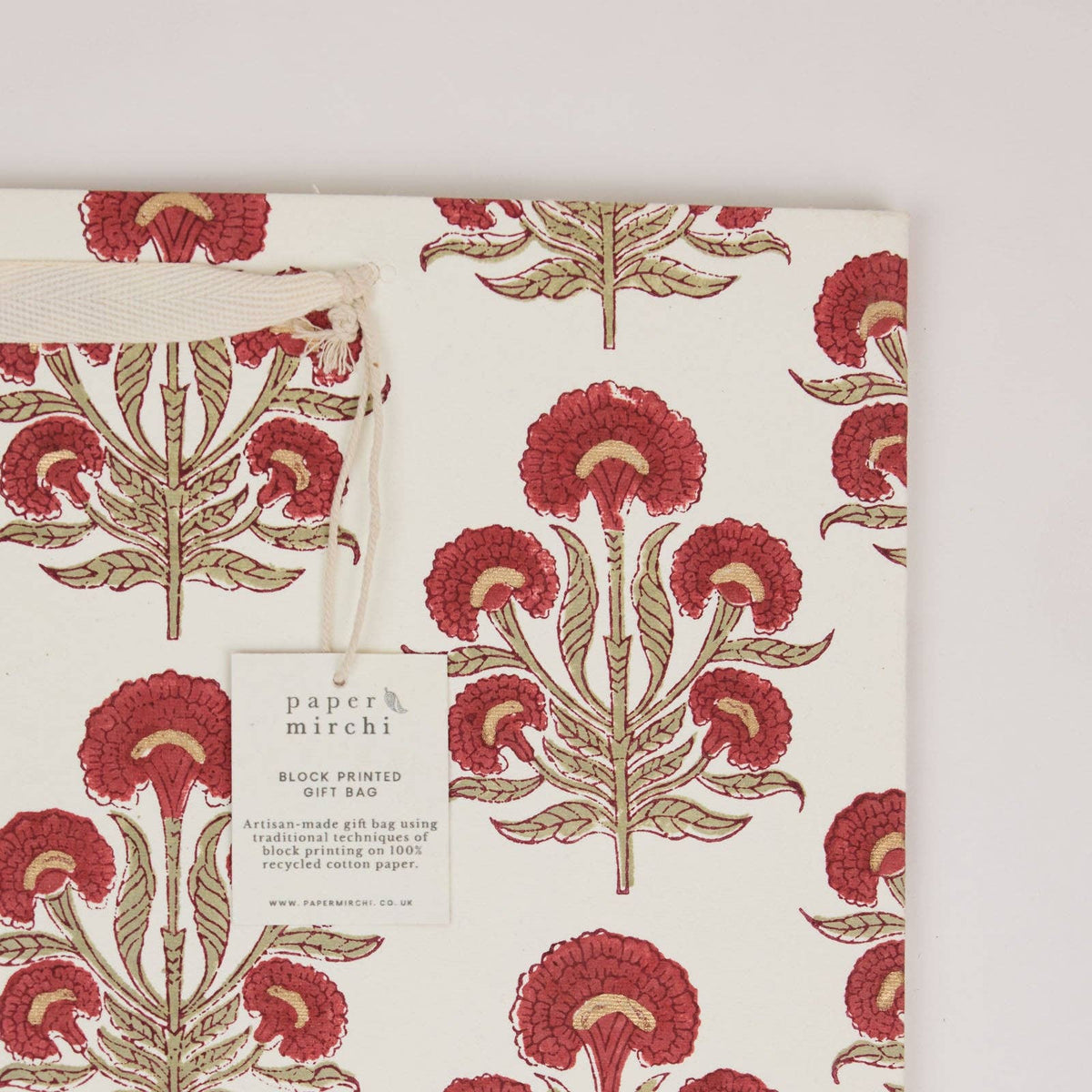 Winter Red Gift Bags - Large
