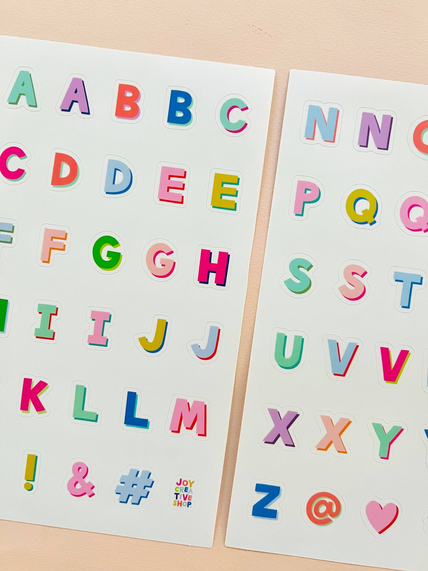 Joy Creative Shop - Mini Vinyl Alphabet Stickers