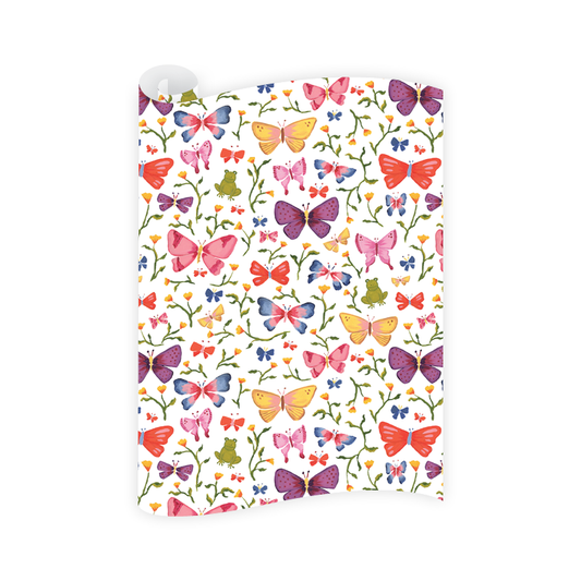 Butterfly Blooms Wrapping Paper Roll