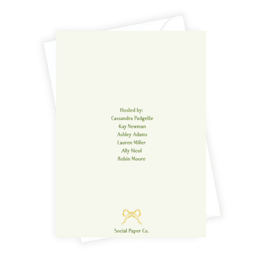Flower Party Baby Shower Invitation