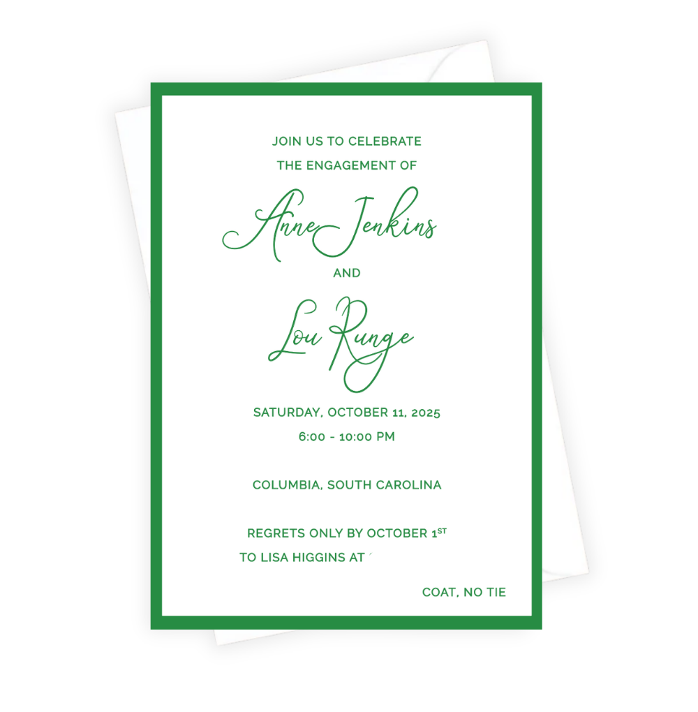 Classic Engagement Party Invitation