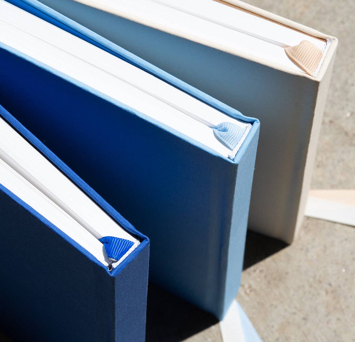 Gry Mattr by Joe Mimran - The Essential Linen Notebook - Sky