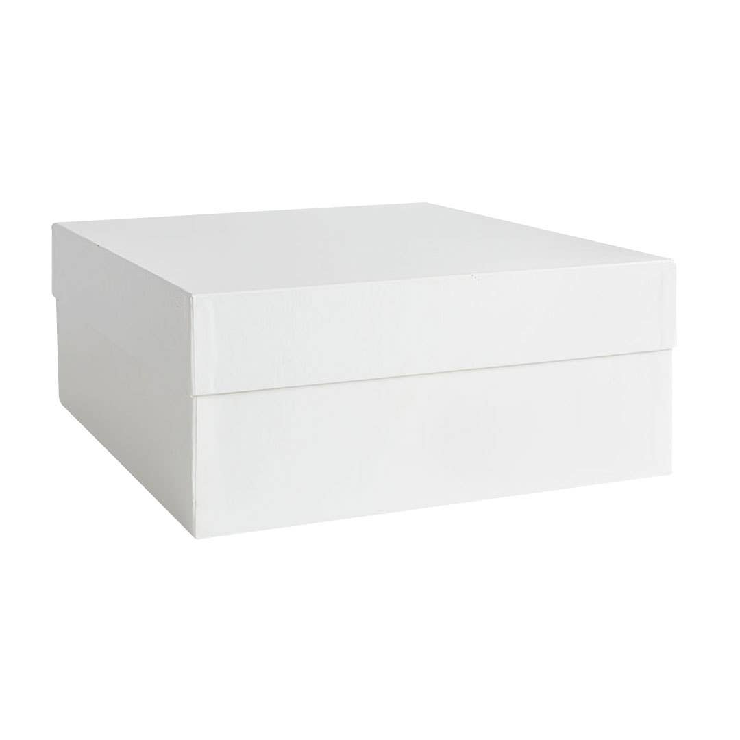 White rectangular box on a white background