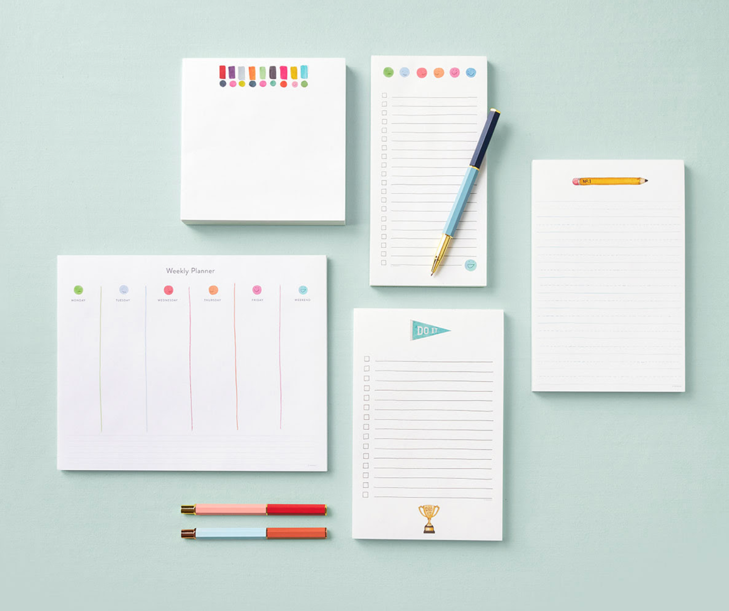 E. Frances Paper - Happy Dots Exclamation Square Notepad