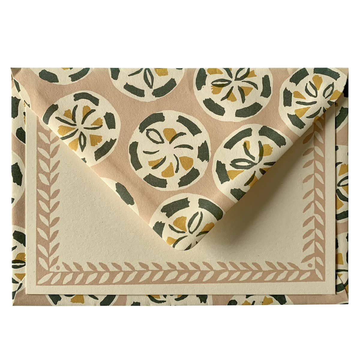 Cambridge Imprint - Packet of Ten Patterned Envelopes Charleston Roundel