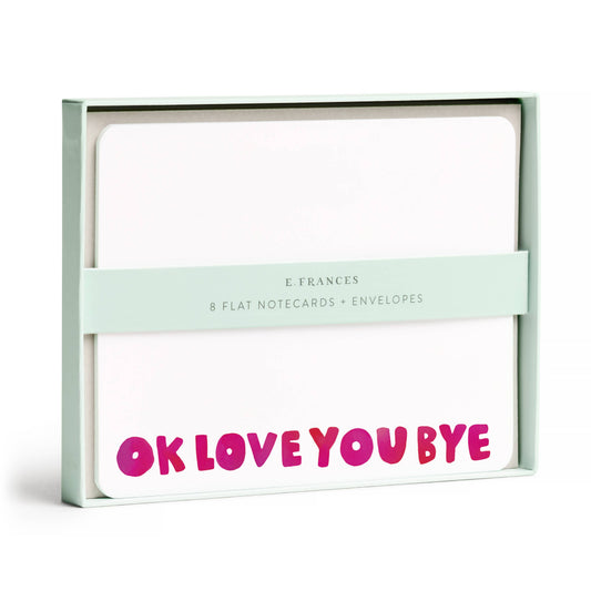 E. Frances Paper - Okloveyoubye Flat Note Set