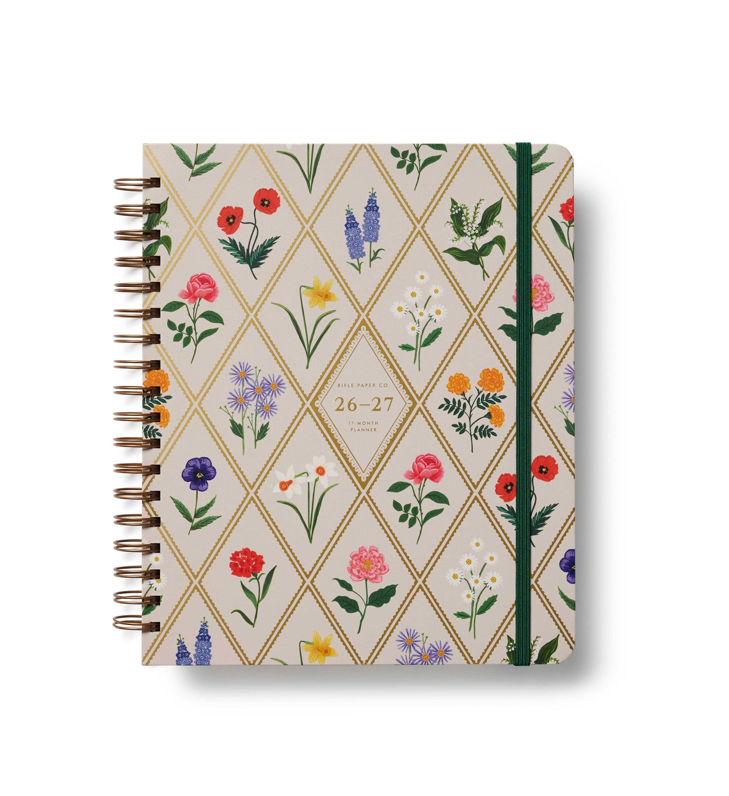 Rifle Paper Co. - 2027 Garden Study 17-Month Academic Hardcover Spiral Planner