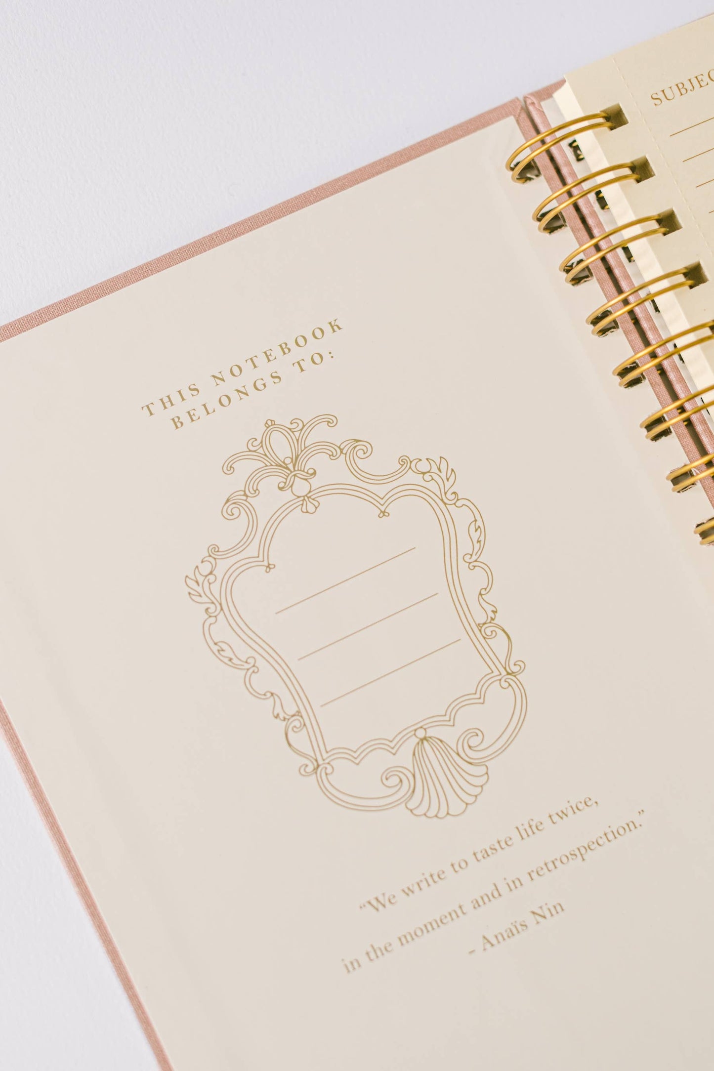 Tulip Blind Embossed Spiral Notebook