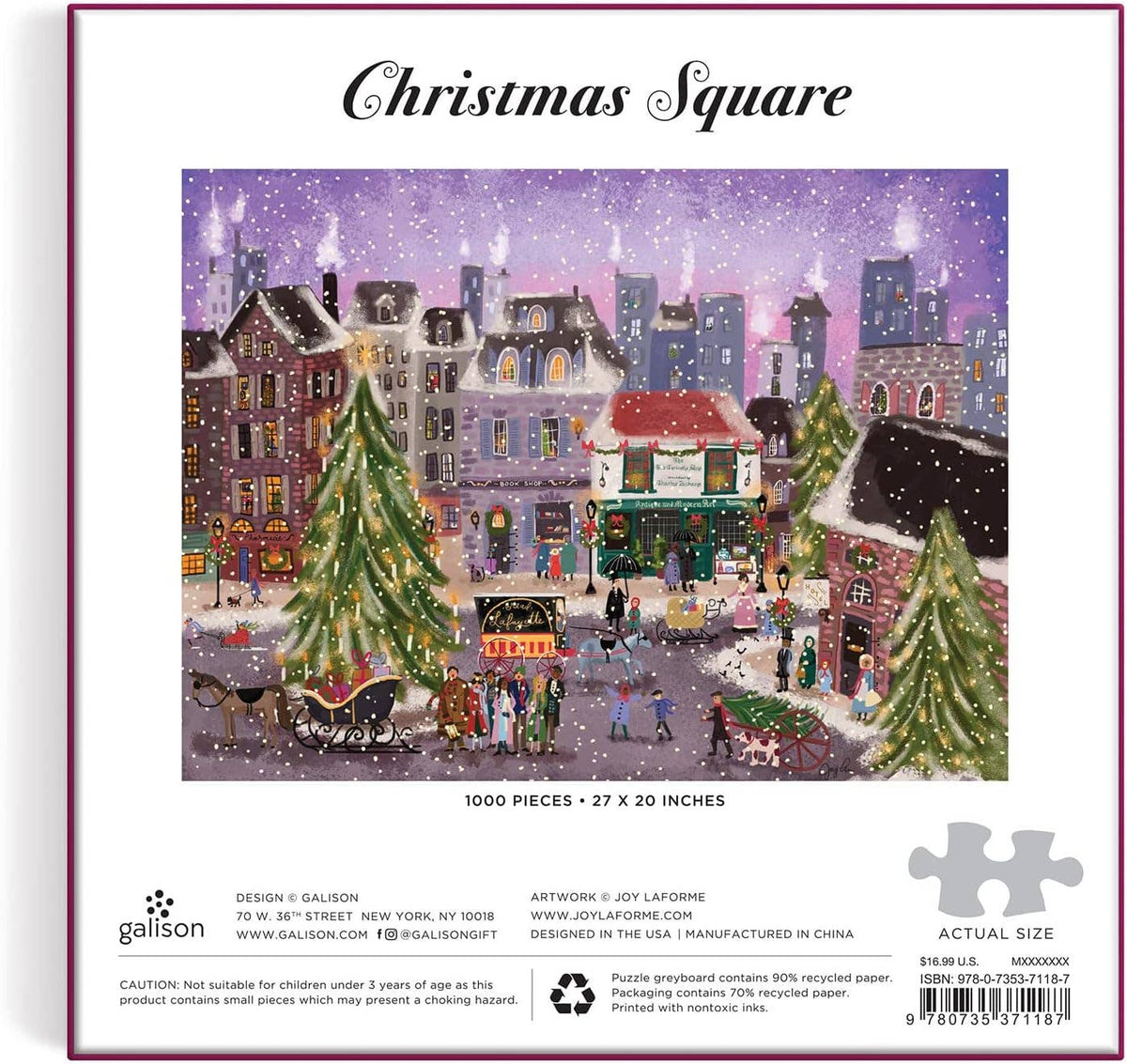 Christmas Square 1000 Piece Puzzle