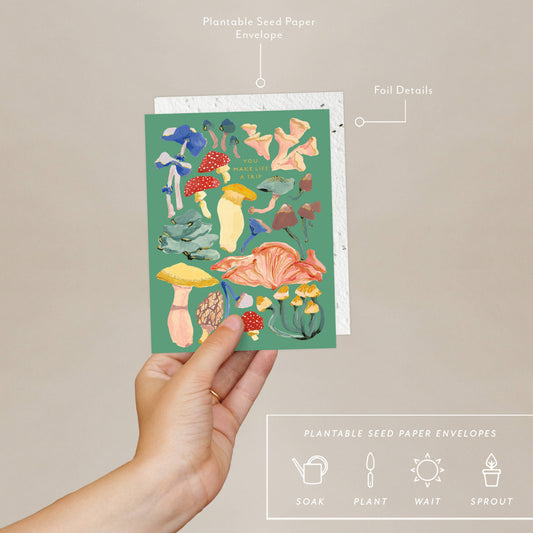 Shrooms Love + Friendship Card
