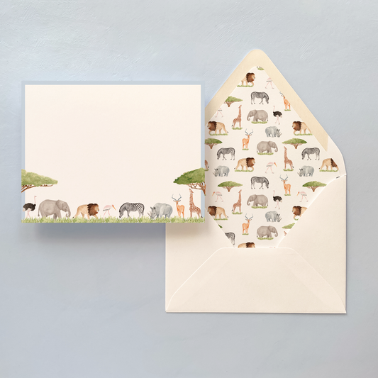 Safari Animal Notecard Set - Gloster Road