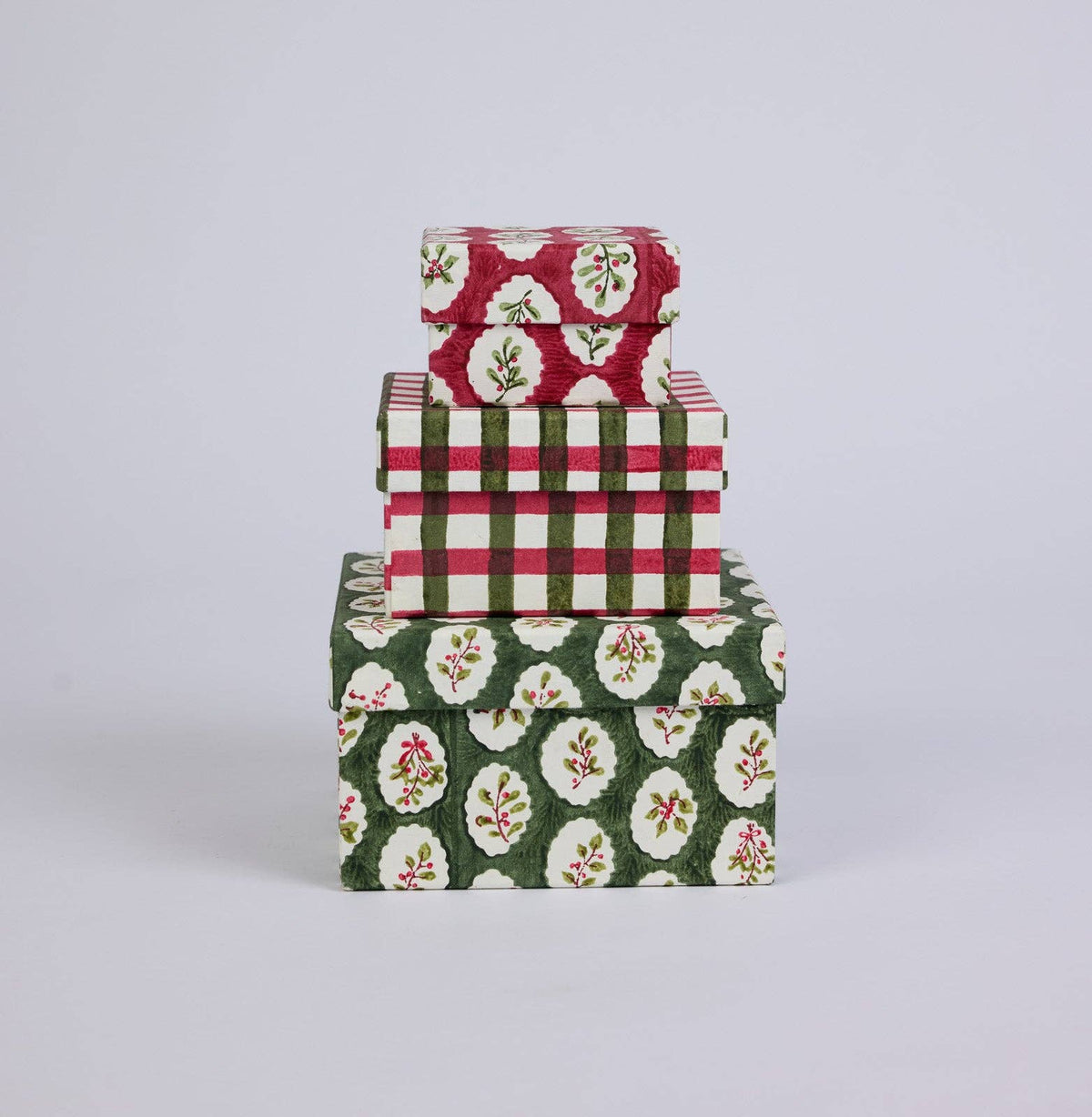 Block Printed Gift Boxes - Christmas Play