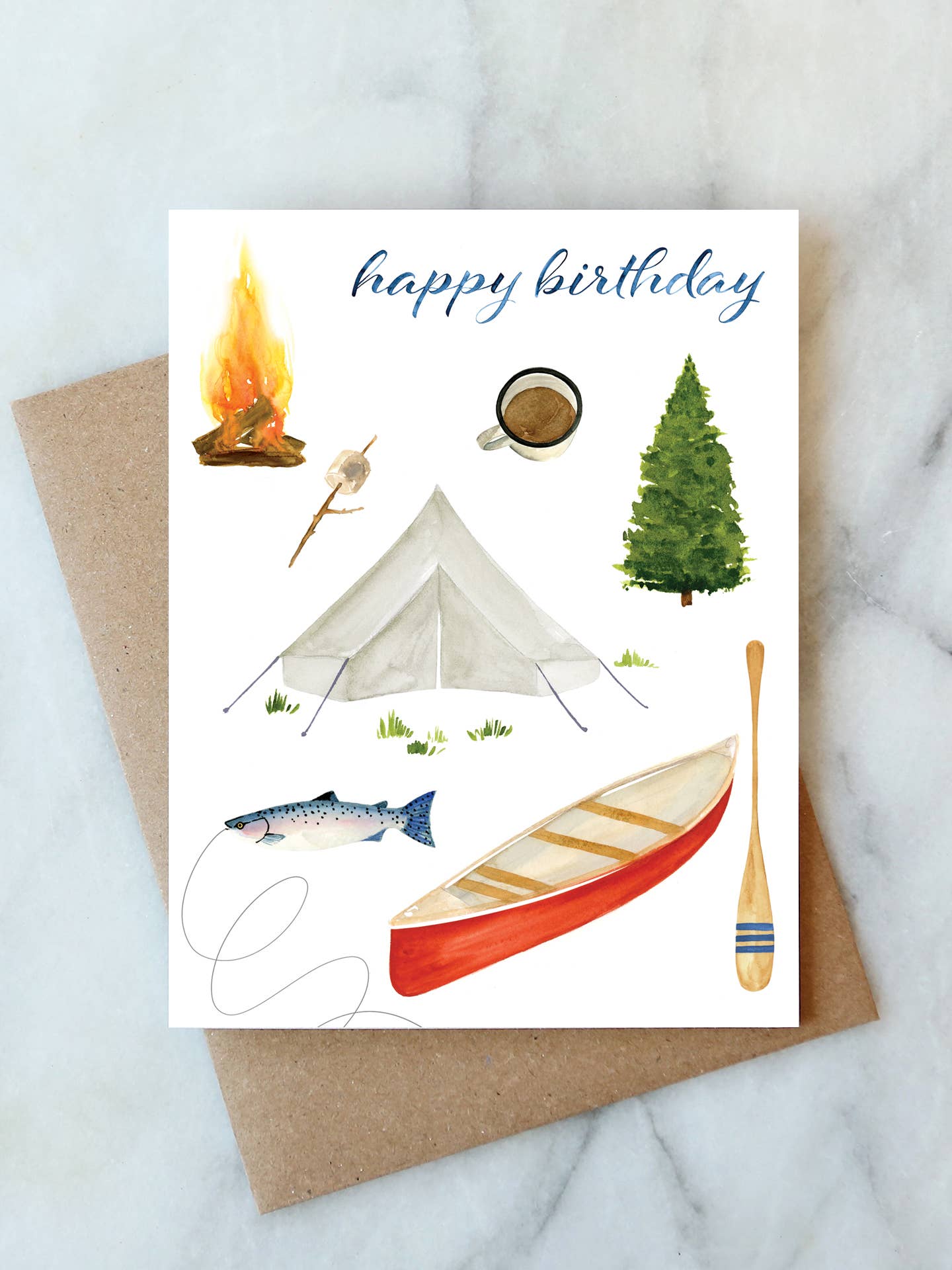 Abigail Jayne Design - Camping Birthday Greeting Card