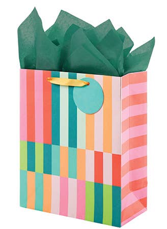 The Gift Wrap Company - CONTRAST STRIPES MD BAG