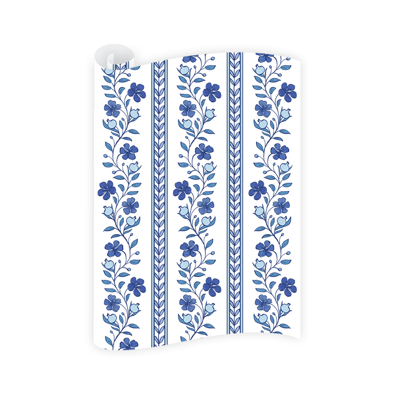 Dogwood Hill - Bombay Blue Wrapping Paper Roll